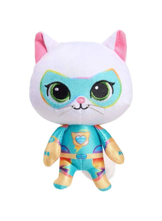 Disney Junior Super Kitties Su-Purr Charged Buddy Small Plush Toy (16.5 cm, White/Blue) - Image 1